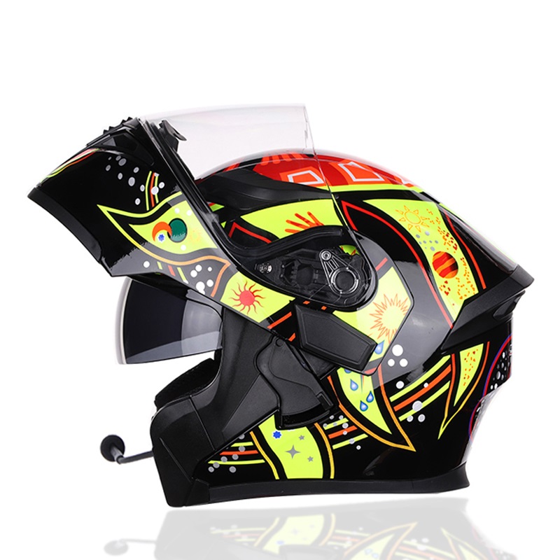 Фабрика четыре сезона Casco De Motocicleta Модные Bluetooth-наушники откидной мотоциклетный шлем