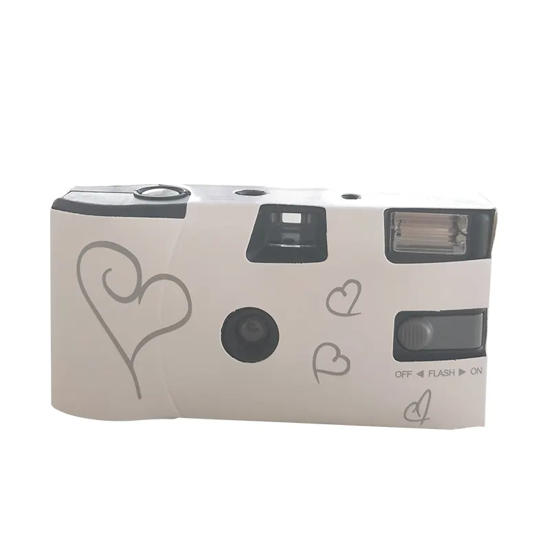 Single Use 35mm Color Film  Camera Wedding Disposable Camera Build In Flash Light 36Exp Kodak Color Film Alkaline Battery