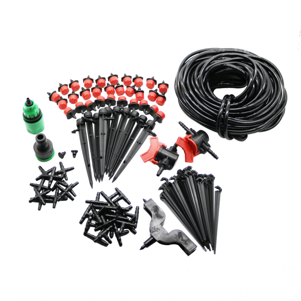 20m Hose Garden Farm Lawn Drip Irrigation System Watering Kits