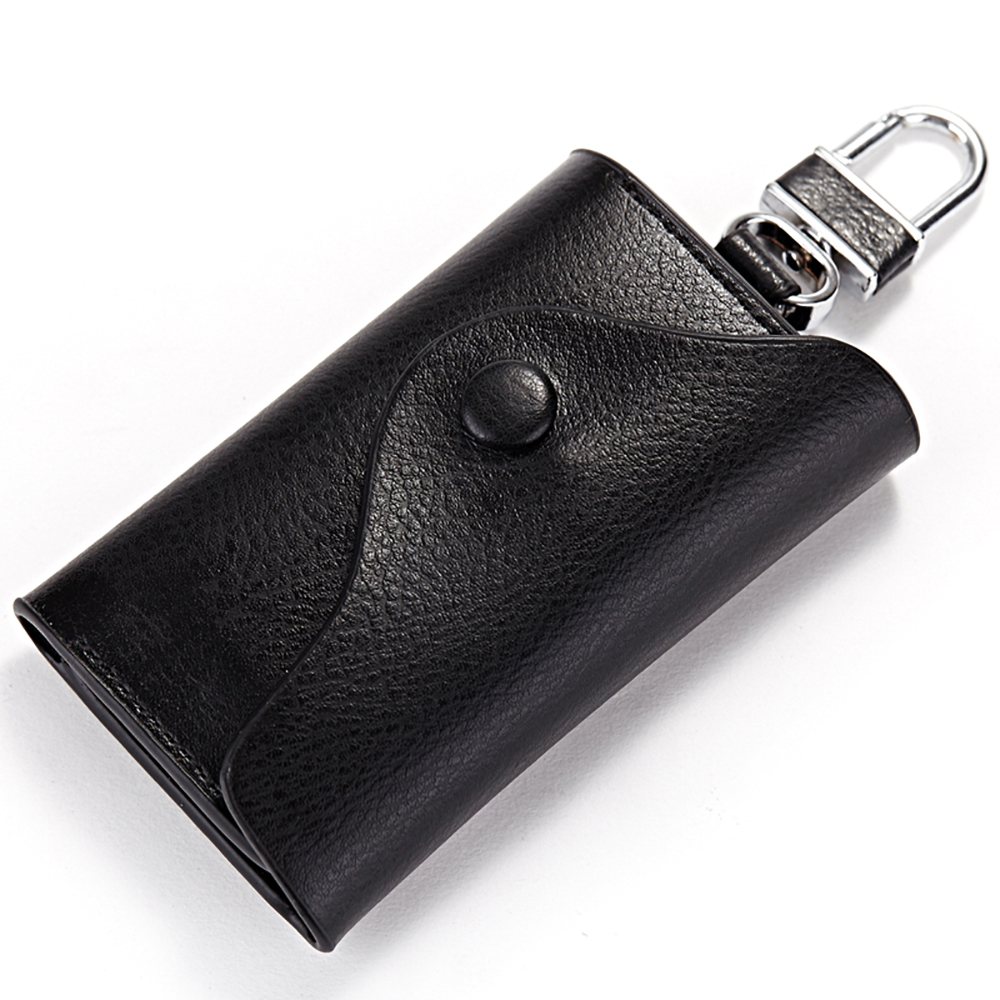 Business Style Genuine Cow Leather Men Women Car Keys Home Keys Organizer Leather Keys Wallet