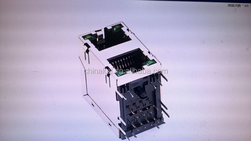 Высококачественный разъем RJ45,1 * 2 с сертификатами