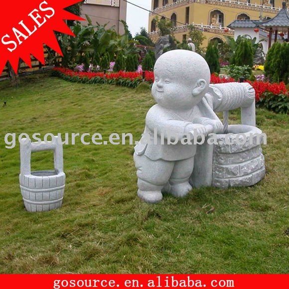 Садовый камень shaolin monk carving