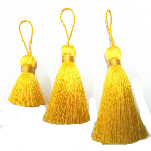 High quality silk bookmark tassels supplier in China