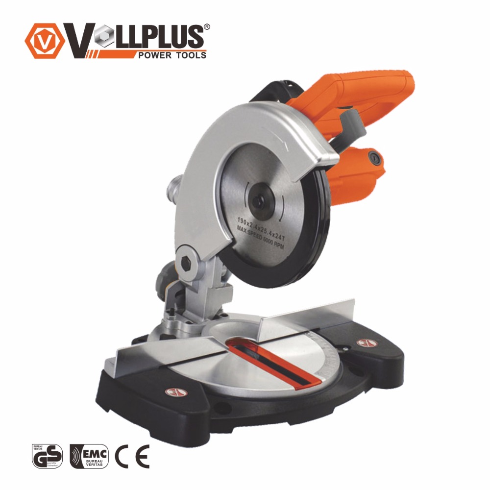 VOLLPLUS VPMC3001 850 Вт 190 мм Низкошумный алюминиевый стол для резки, скользящая машина, индукционный двигатель, торцовочная пила