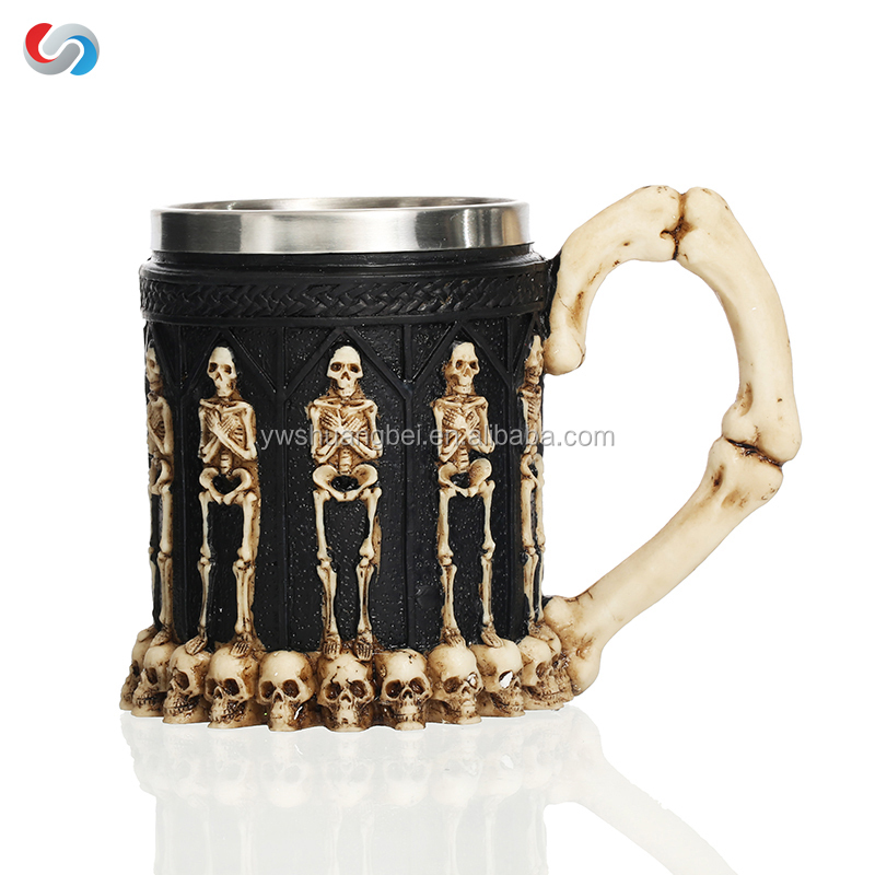 Пивная кружка-скелетоны Ossuary, кружка для Хэллоуина, подарки