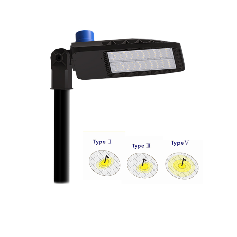 UL listed открытый стоянки площадь освещения с датчиком движения IP65 150W уличный светодиодный коробка из-под обуви, укажите это полюсный свет комплект дооснащения