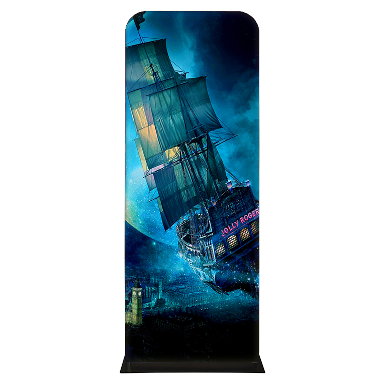 Customized tension fabric graphic aluminum frame ez tube banner stand for trade show
