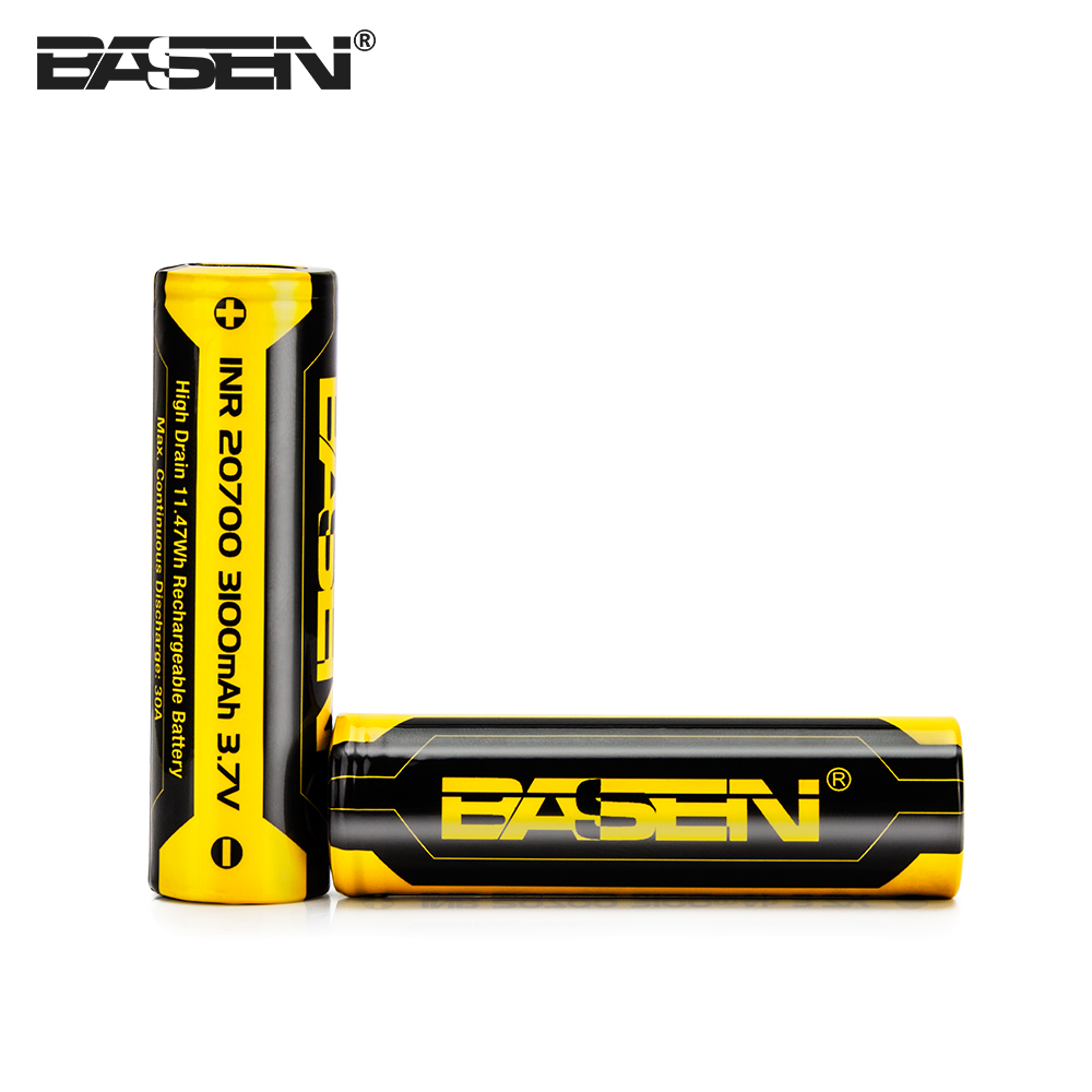 Аккумулятор для электронной сигареты BASEN INR 20700, 3,7 в, 3100 мАч, 40 А