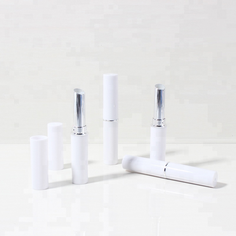 Small capacity white lipstick tube lip balm tube multi balm stick plastic lip gloss soft tube container