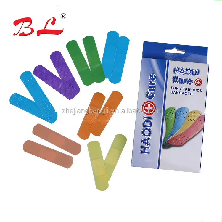 Latex fre e and breathable color printed cartoon adhesive bandage