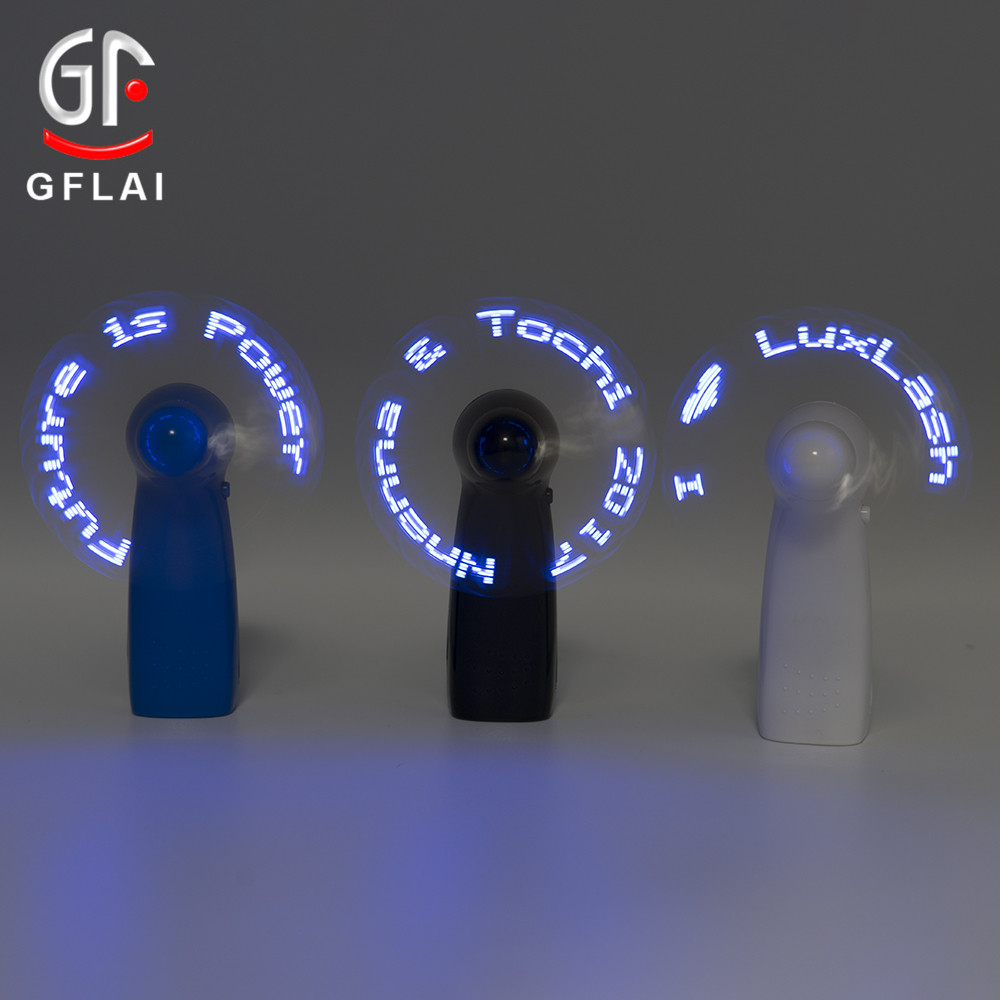 Производитель GFLAI, ручной вентилятор на аккумуляторе, модные светодиодные лампы, вентилятор для вечеринки, детский вентилятор с гибким штативом