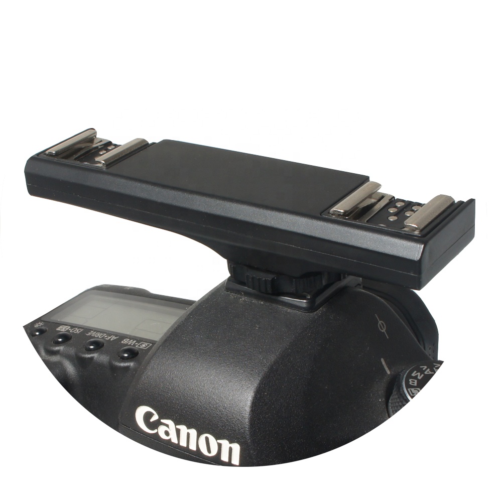 Hot Shoe Bracket WS-2C Ws Dual TTL Hot Shoe Flash Light Speedlite Bracket Splitter for Canon Camera