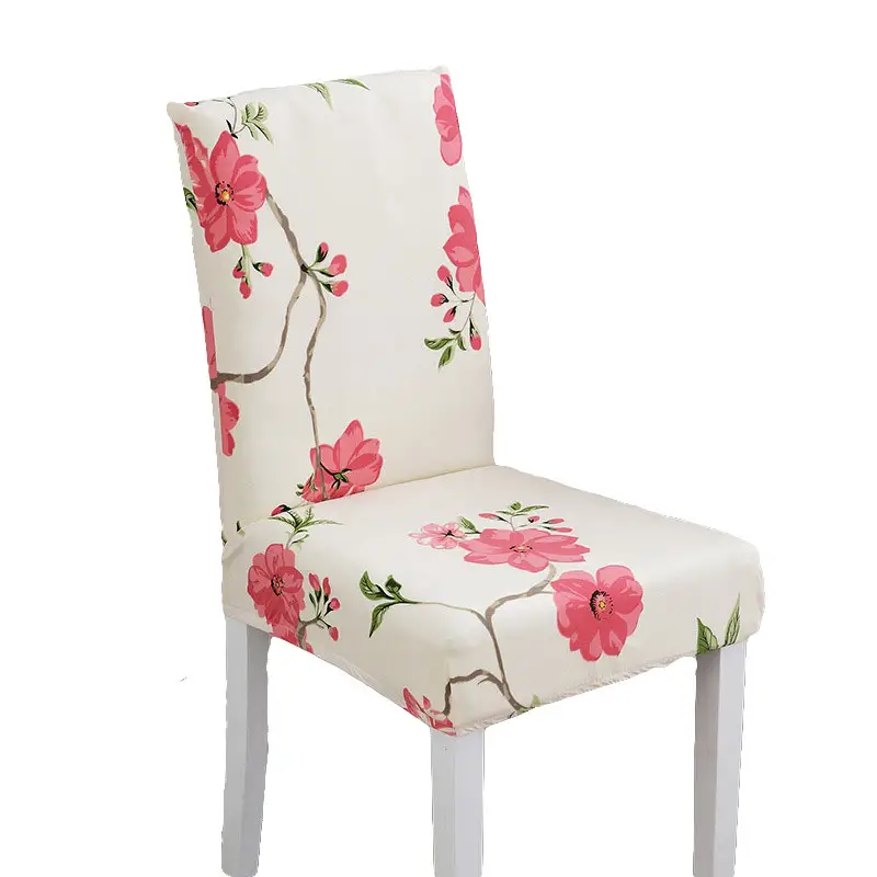 Printing cheap elastic dining decorative chair cover
