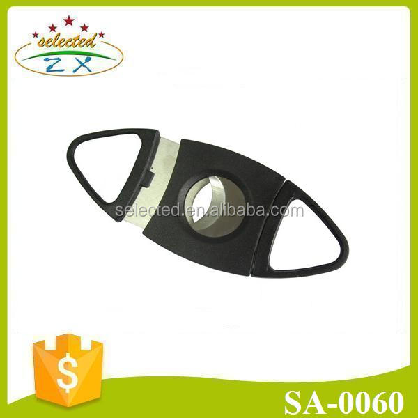 Useful stainless steel cigar cutter with ABS handle