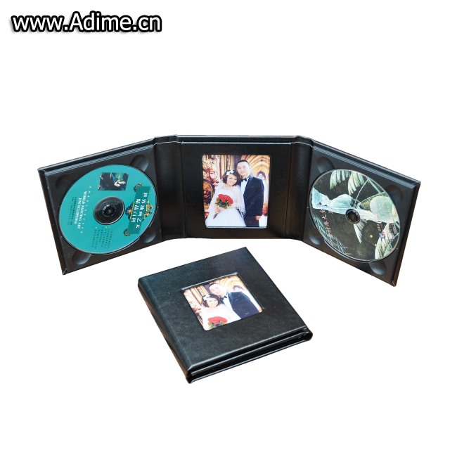 Слоновая кость красивый кожаный CD DVD Чехол Держатель Альбом