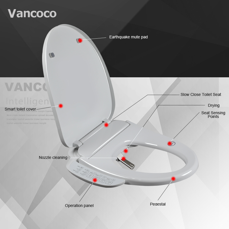 Vancoco VCC60 интеллигентая (ый) Ванная комната мода дизайн умная крышка для унитаза