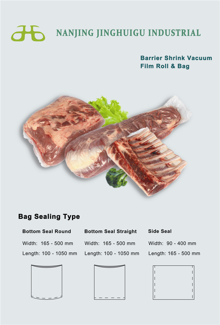 Barrier Vacuum Shrink Packing Films Bags for Packing Fresh or Frozen Fillet Salmon fish