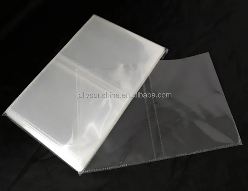 Custom 2- pocket Photo Album clear pages card binder transparent inner pages plastic photo sleeves
