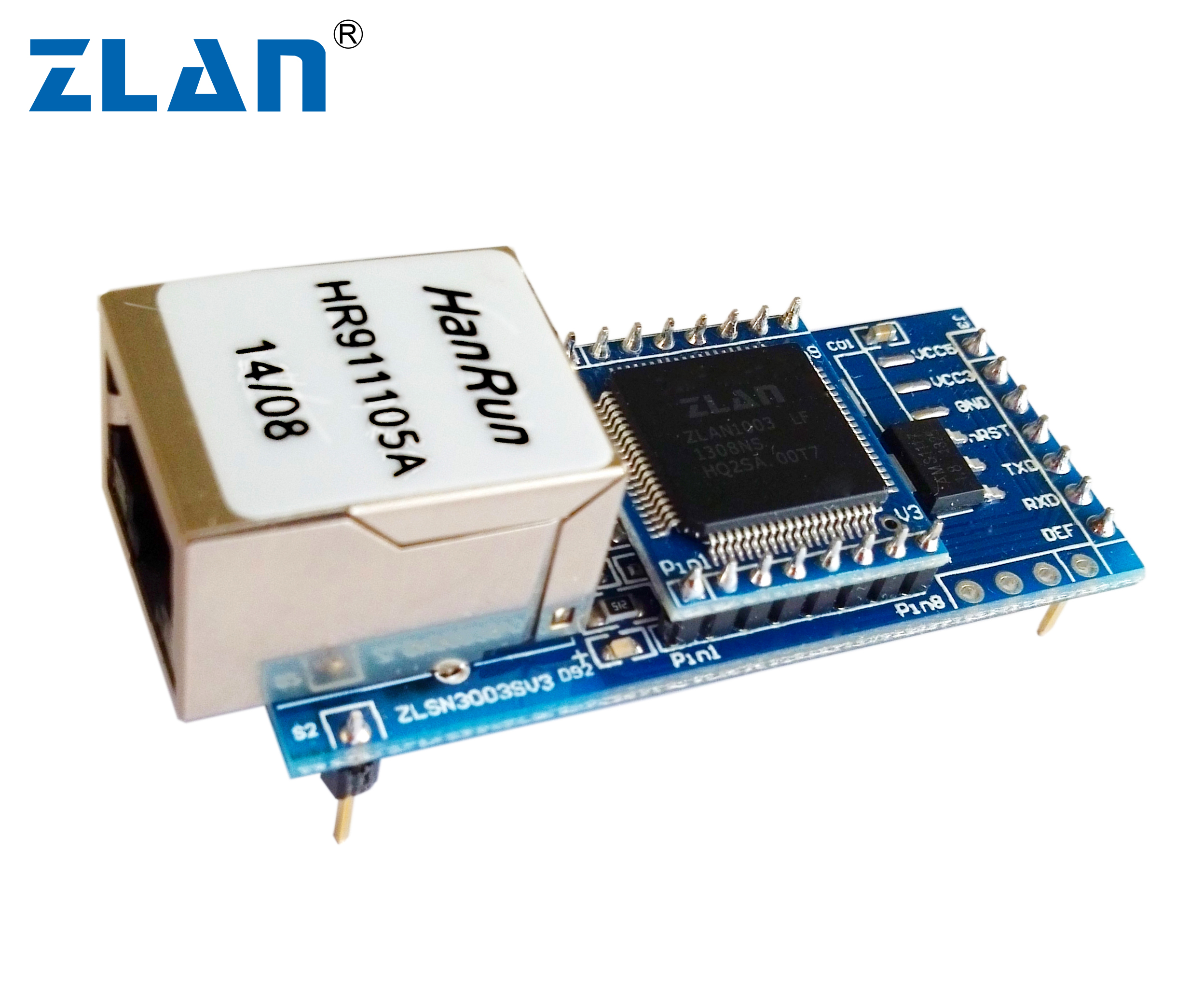 ZLSN3003S Последовательный модуль Ethernet RS232 RS485 к TCP MCU сетевой UART TTL модуль