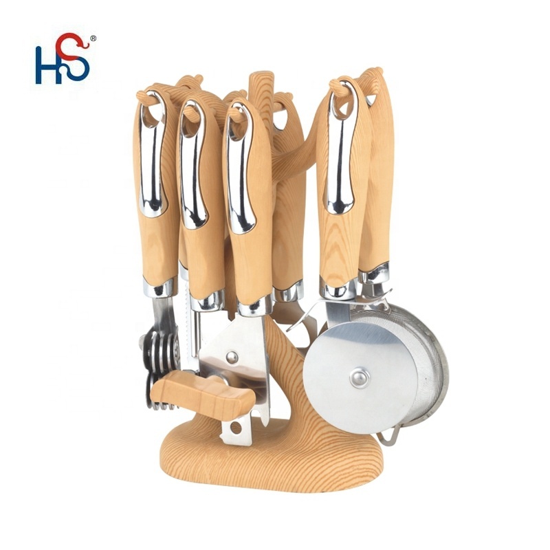 Wooden Kitchen Accessories Tool Houseware Kitchen Gadget Set Home Gadgets