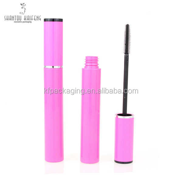 Big Capacity Hair tube Pink Round Plastic Mascara Container Round Empty Mascara Tube 10ml Private label
