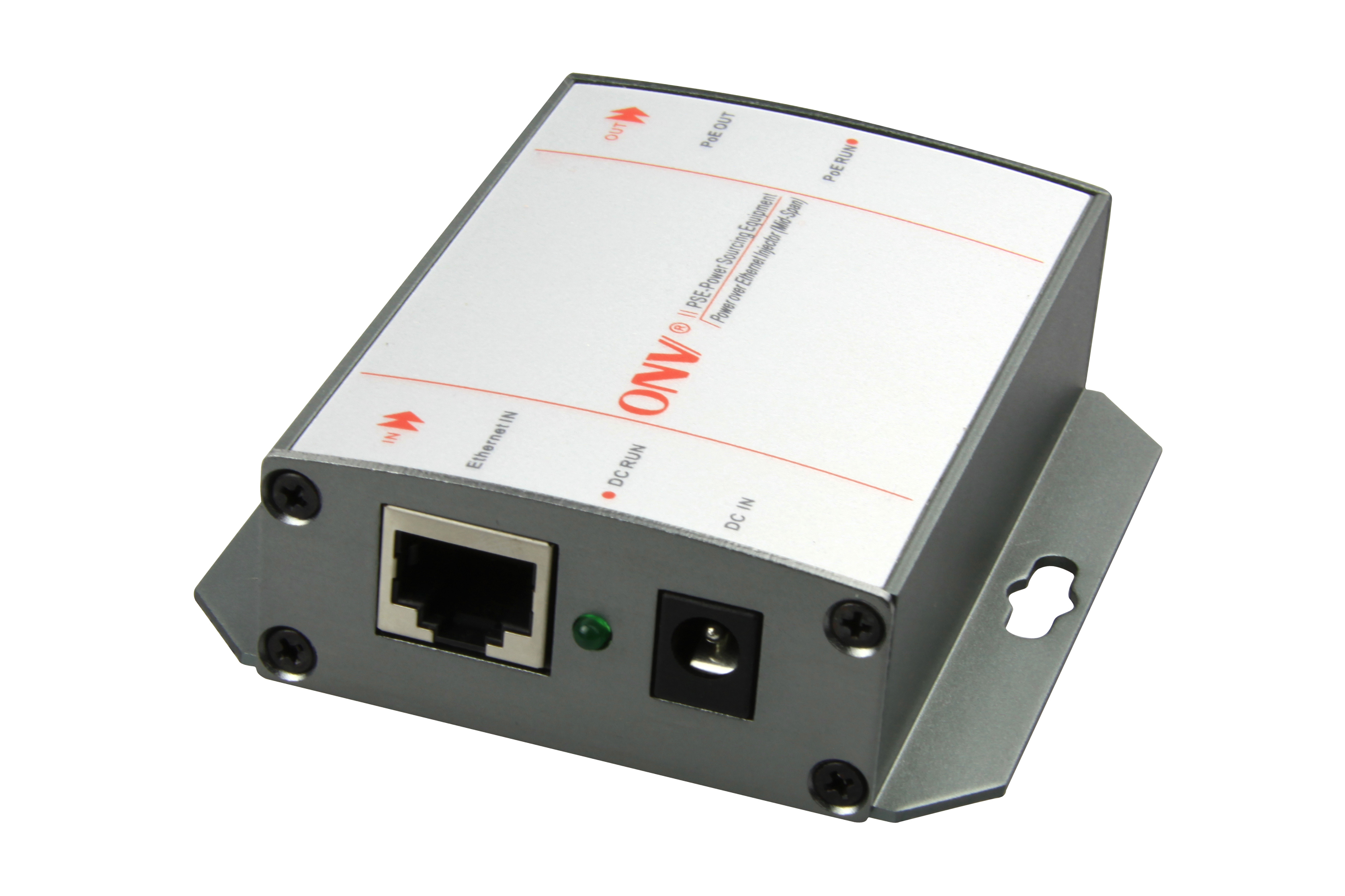 10/100/1000M Factory supply 48V DC Gigabit POE Injector IEEE802.3af/at