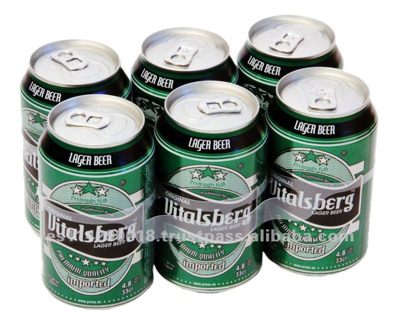 Пиво высокого качества VITALSBERG 4.8% консервированное 24x33cl