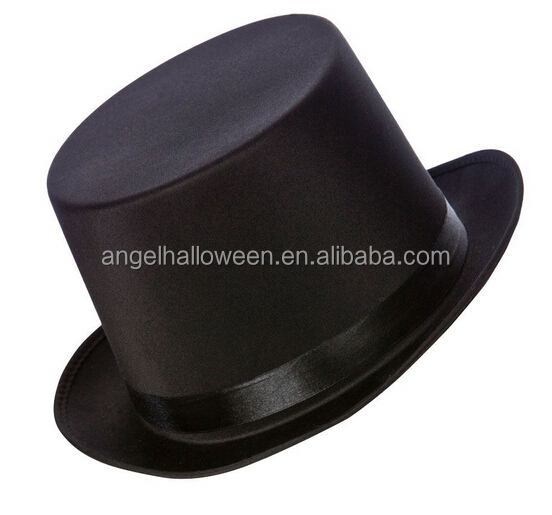 2016 china factory best price slash top hat with black ribbon for sale TH1501