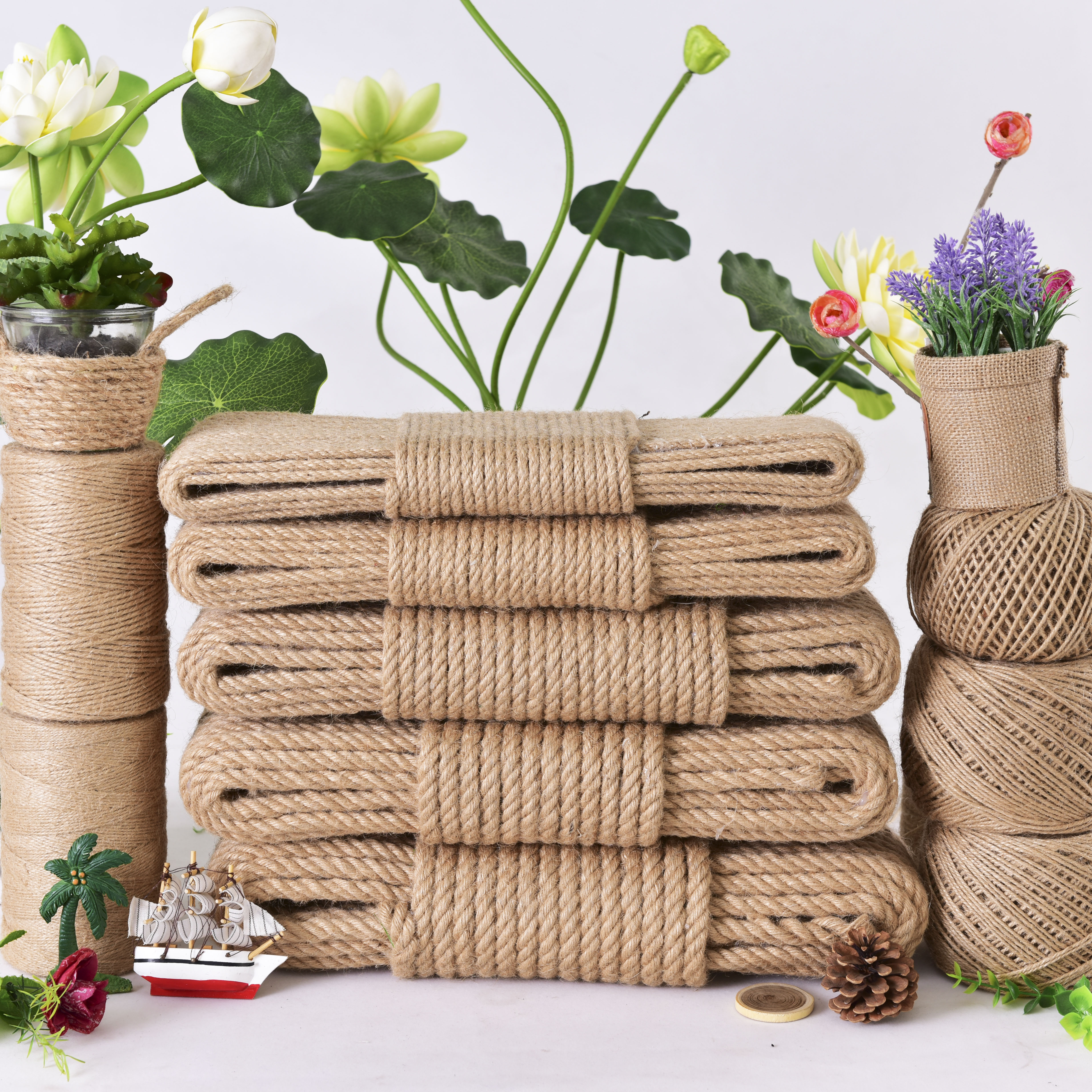 Handcraft пеньковая веревка мягкая износостойкая волоконная веревка