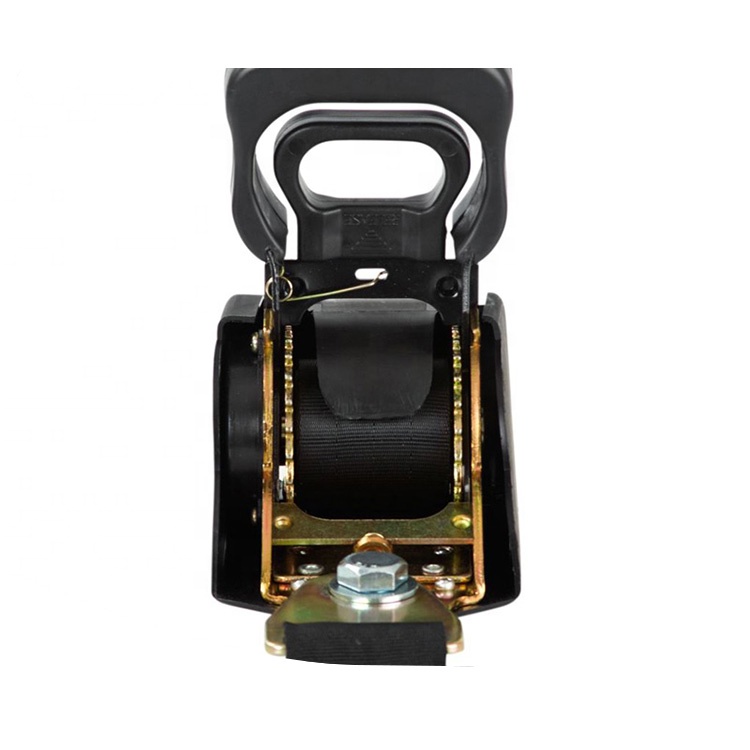 Yellow ratchet strap double J hook ratchet packing strap