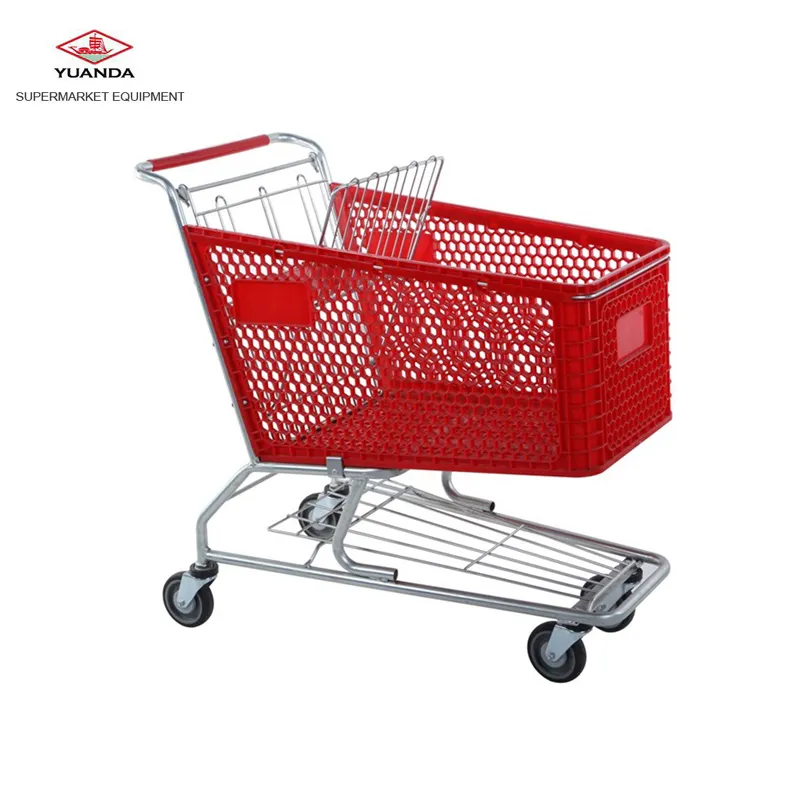 Large model plastic supermarket shopping trolley