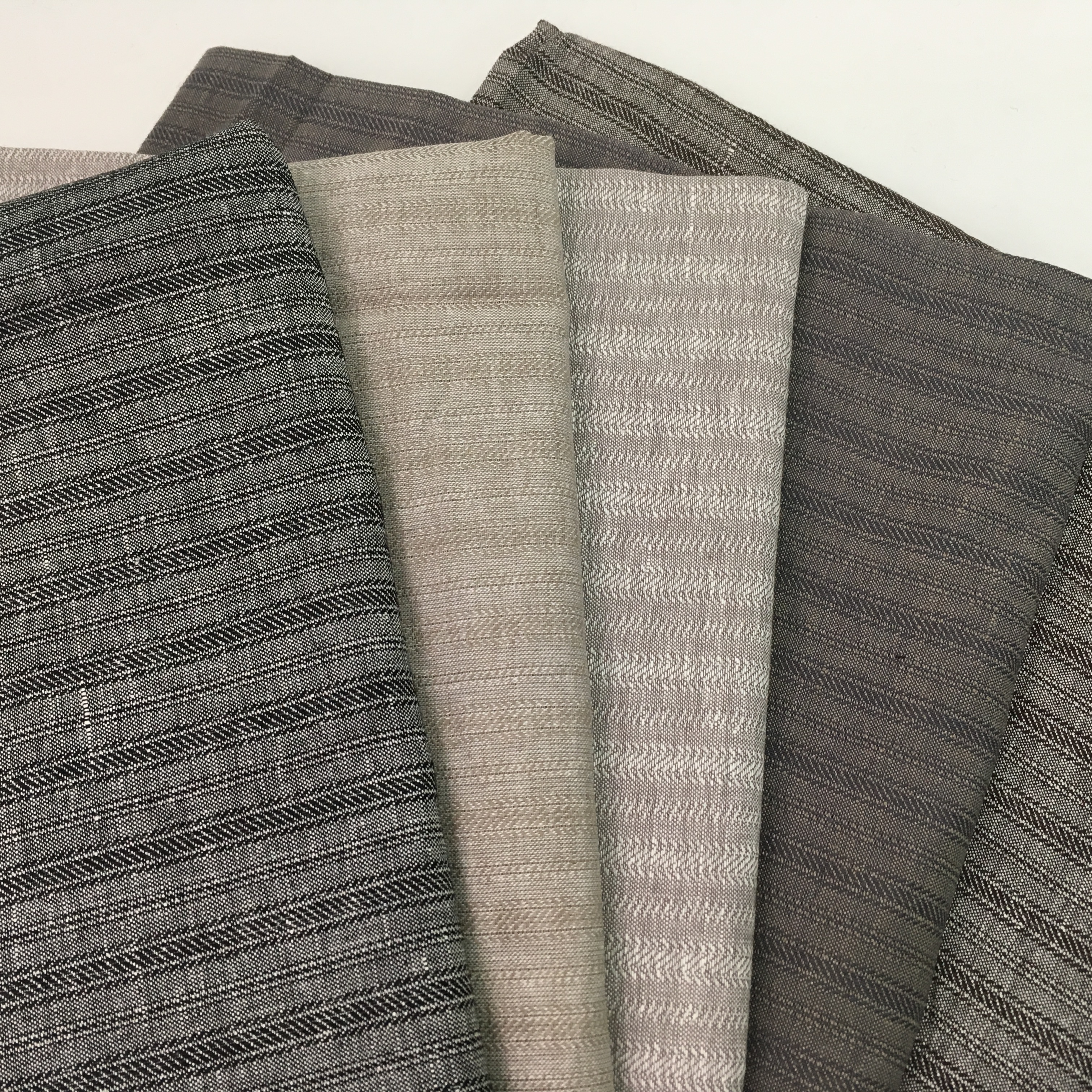 Wholesale Striped Cotton Linen Fabric Clothing Cotton Linen Shirt Sheet Fabric