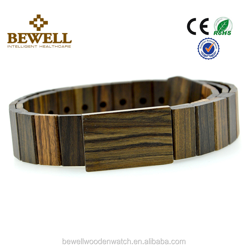Hand made fashion belt wooden belt with engraved logo custom