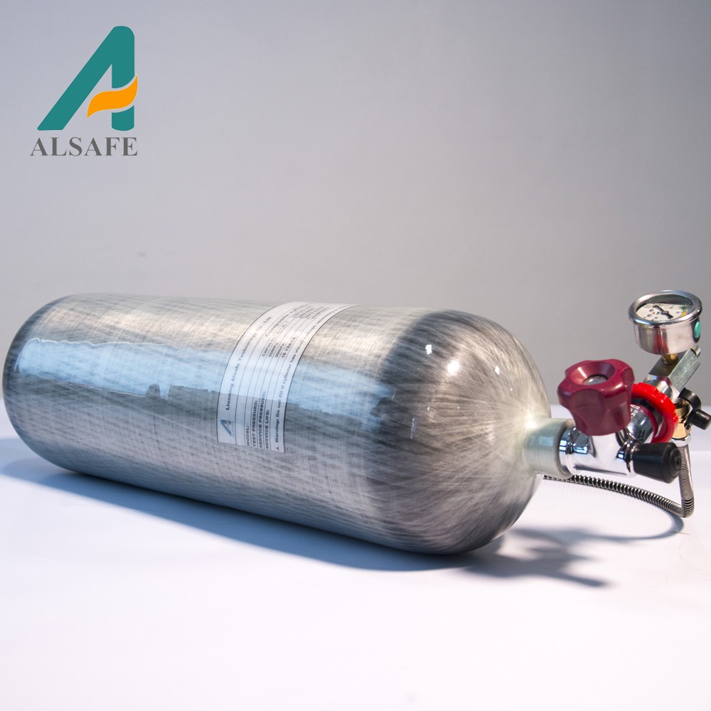 4500psi цилиндр из углеродного волокна воздушный дыхательный газовый баллон для пожаротушения весь комплект