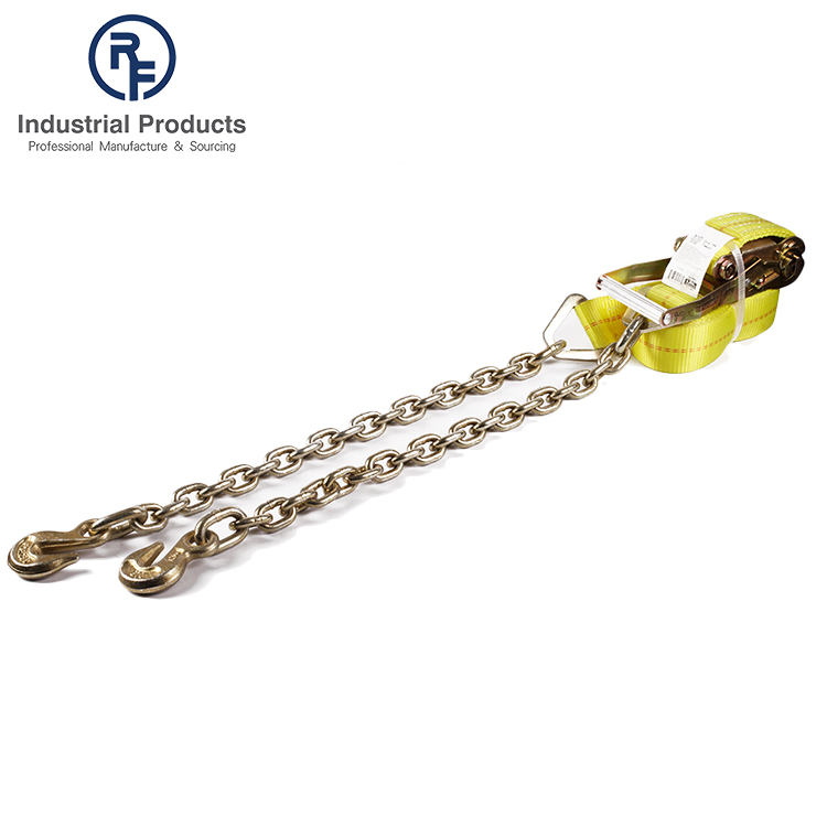 2'' Trailer accessories 3333lbs working load limit truck ratchet strap