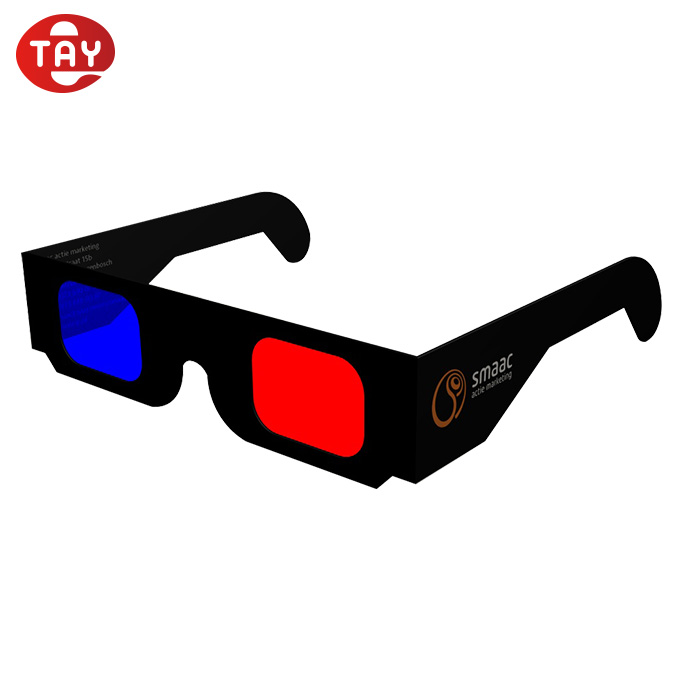 Бумажные 3d-очки с логотипом под заказ/очки Anaglyph для просмотра ТВ