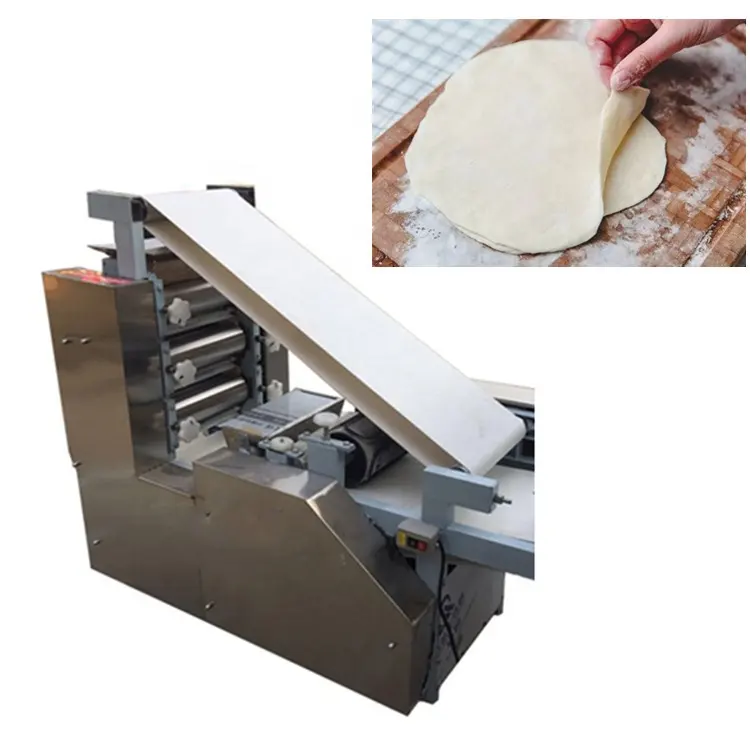 Factory supply roti chapati tortilla press making cutting machine / pizza flat bread dough maker machine for sale