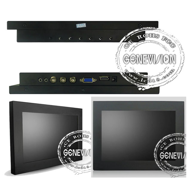 15 дюймов Высокое качество с VGA/BNC/DVI настольный компьютер безопасности cctv тестовый монитор