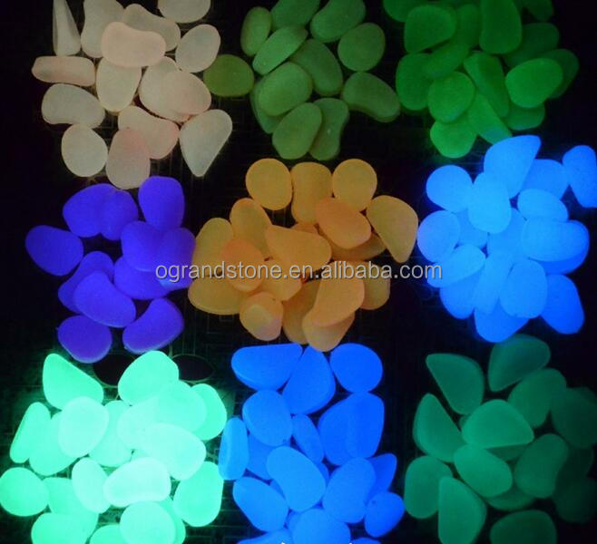 Glow paving stone glow in the dark pebble stone Glow gravel stone in night
