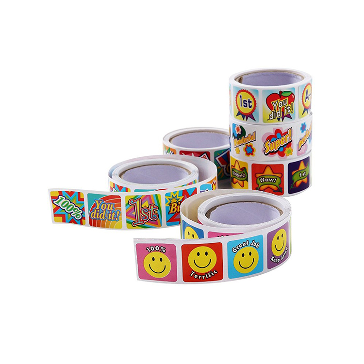 Customizable PVC Printed Stickers for Kids - Assorted Shapes and Designs