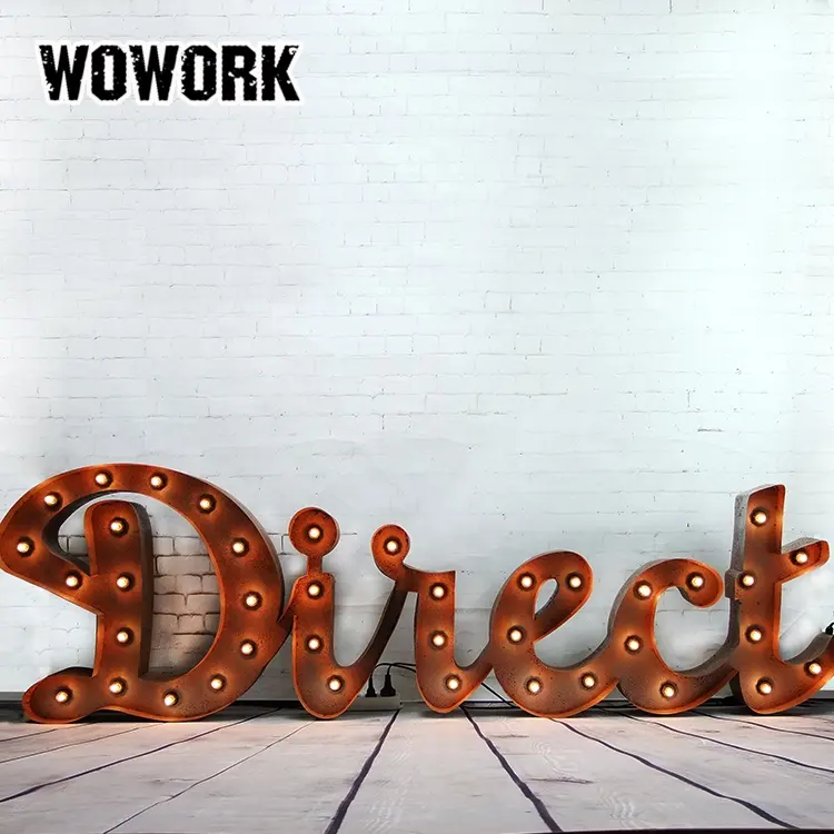 2023 WOWORK lighting sign board decorate letter Lights for shop window luminous led logo