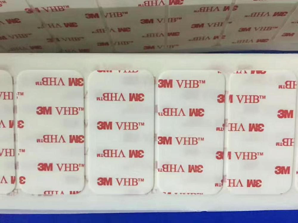 Принимаем высечки VHB, двухсторонняя лента, предварительно вырезанная квадратная или круглая форма