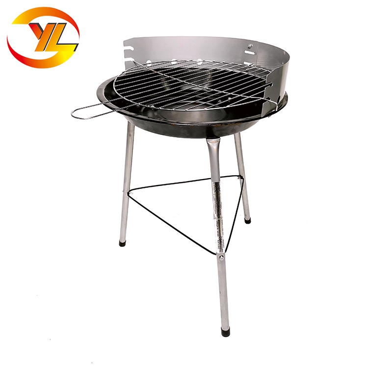 Factory direct sale height adjustable balcony 14'' Simple Charcoal BBQ Grill