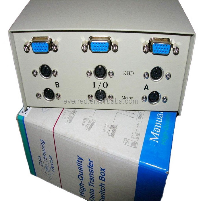 KVM 2 порта коробка переключения данных (6091)