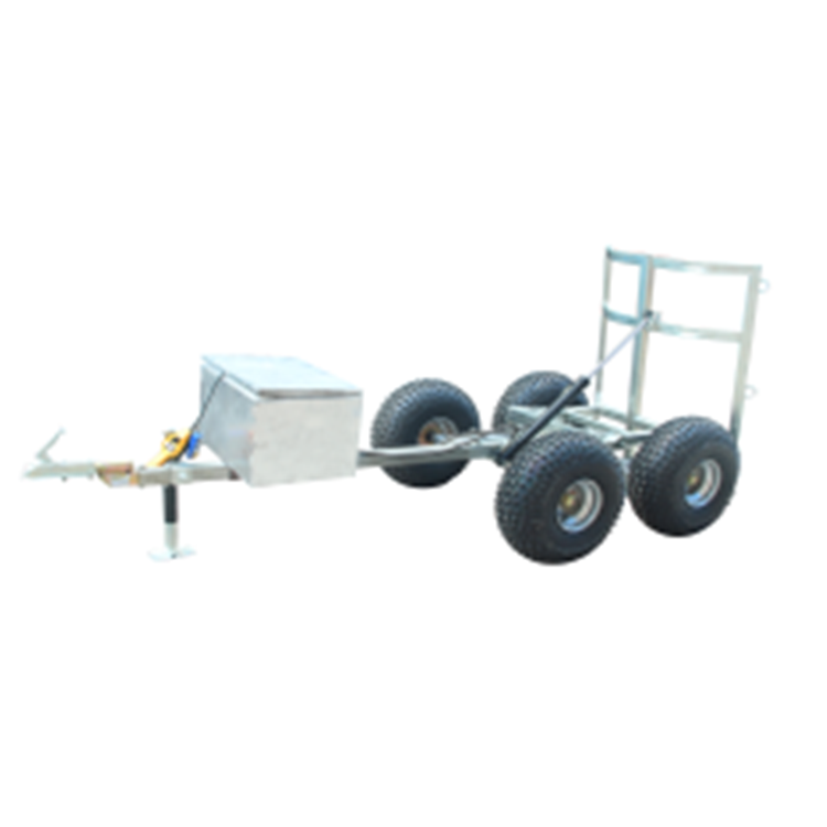 Agricultural use hydraulic self unloading dump straw trailer
