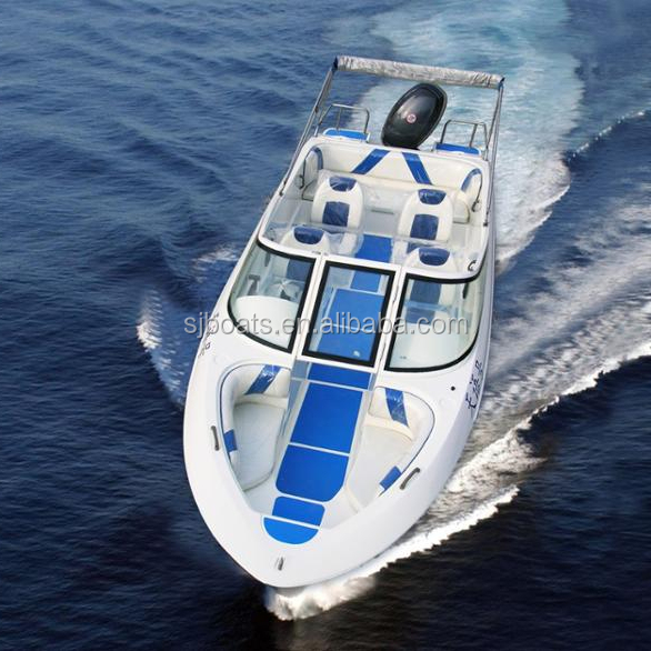 2018 Новый SANJ стекловолокно высокоскоростной подвесной спортивный катер runabout бензиновый Тип топлива для рыбалки пассажирская лодка завод