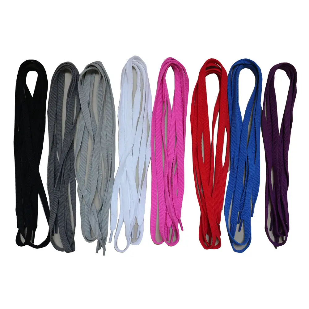 5/16'' flat shoelace in 8 colors in customized length for sports shoes