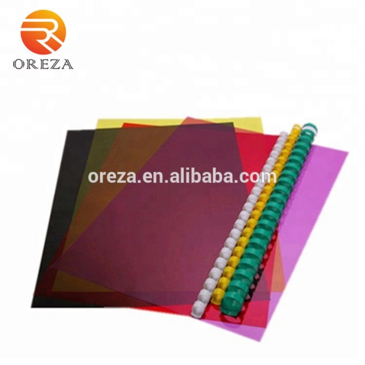 Transparent book binding clear PVC binding cover