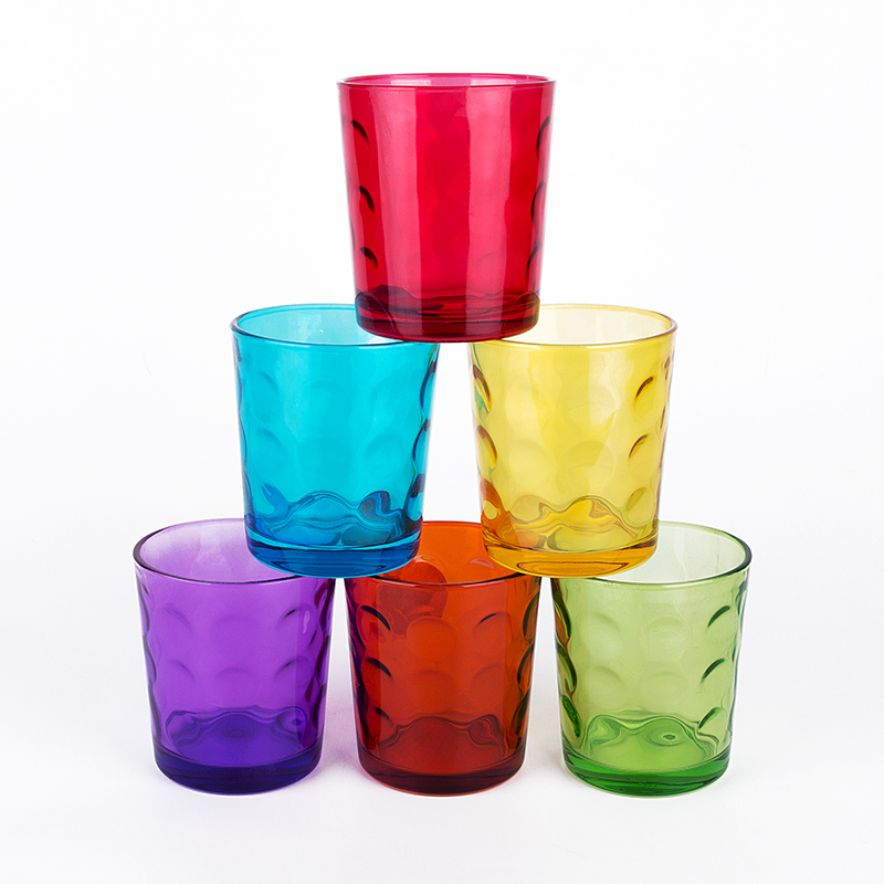 Popular very cheap whisky colorful sprayed glass cup
