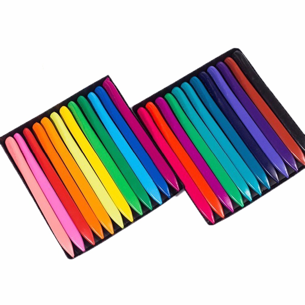 Non-toxic food grade wax plastic colored washable triangle crayons